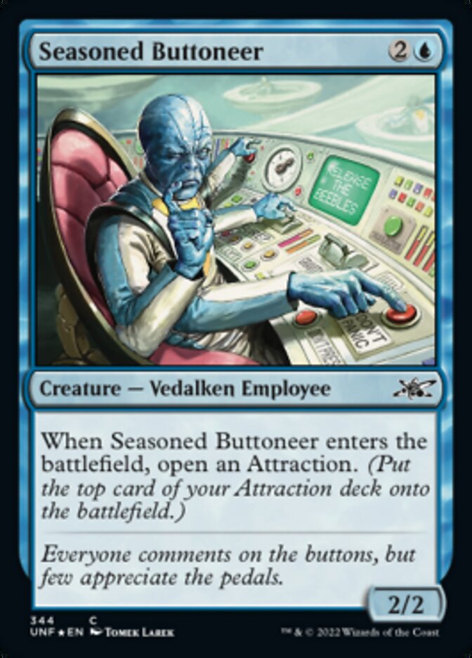 Seasoned Buttoneer (Galaxy Foil) [Unfinity] | Devastation Store