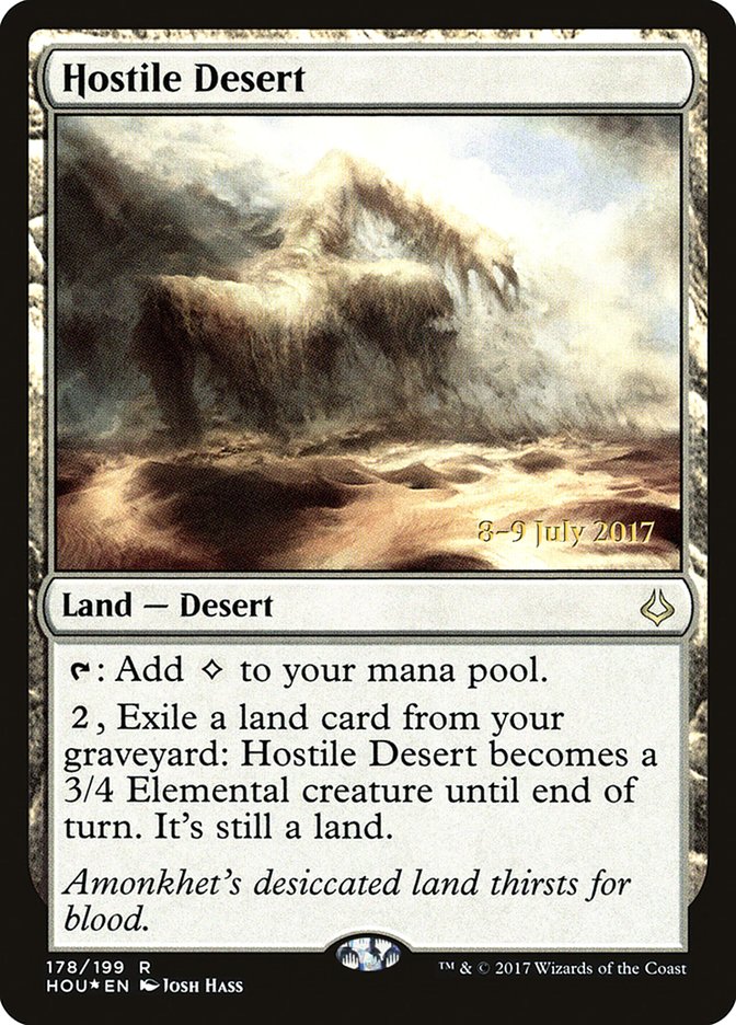 Hostile Desert  [Hour of Devastation Prerelease Promos] - Devastation Store | Devastation Store