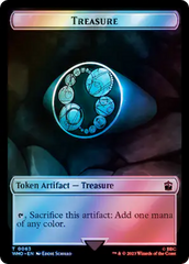 Alien Angel // Treasure (0063) Double-Sided Token (Surge Foil) [Doctor Who Tokens] | Devastation Store