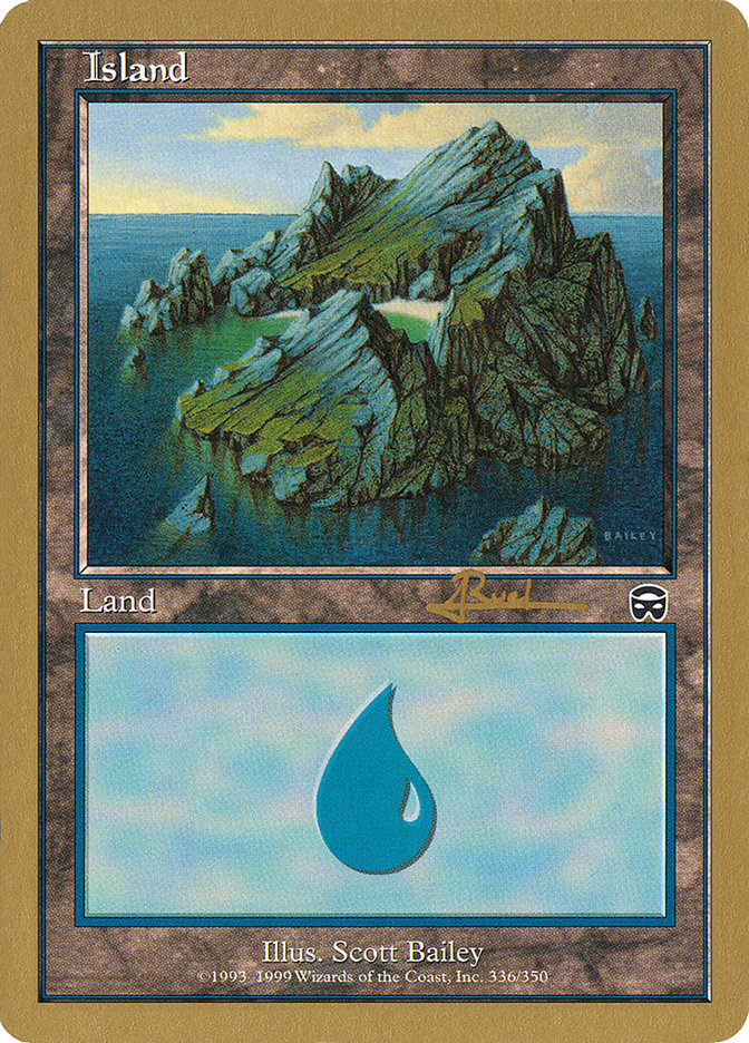 Island (ar336a) (Antoine Ruel) [World Championship Decks 2001] | Devastation Store