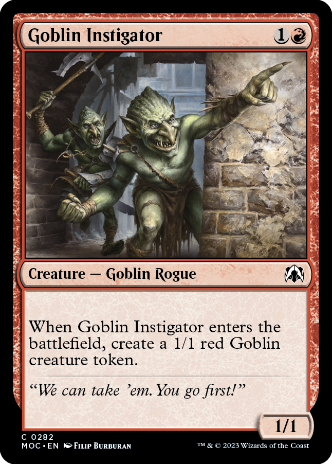 Goblin Instigator [March of the Machine Commander] | Devastation Store