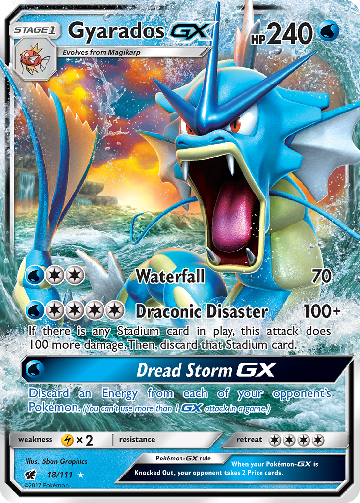 Gyarados GX (18/111) [Sun & Moon: Crimson Invasion] | Devastation Store