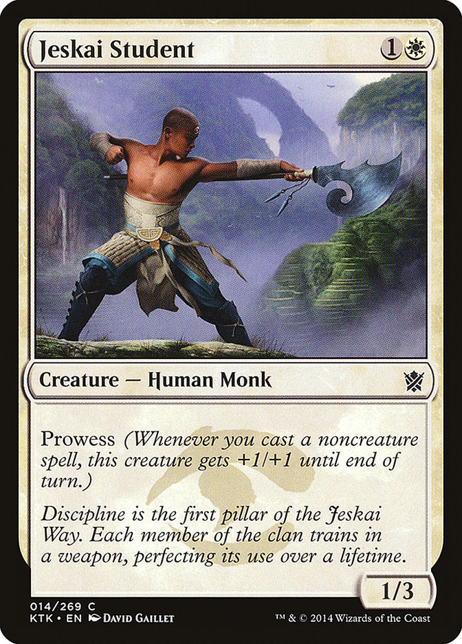 Jeskai Student [Khans of Tarkir] | Devastation Store