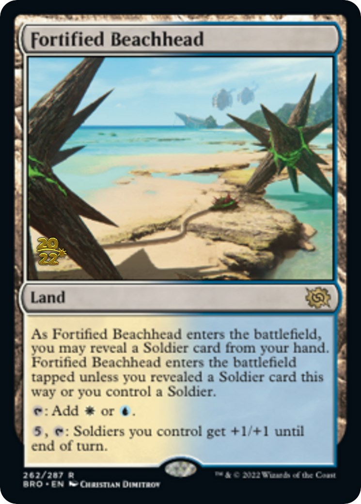 Fortified Beachhead [The Brothers' War Prerelease Promos] | Devastation Store