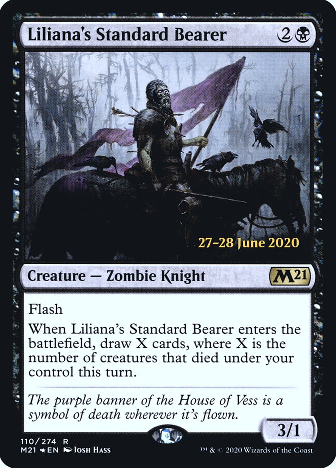 Liliana's Standard Bearer  [Core Set 2021 Prerelease Promos] | Devastation Store