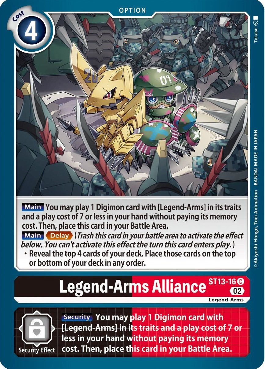Legend-Arms Alliance [ST13-16] [Starter Deck: Ragnaloardmon] | Devastation Store