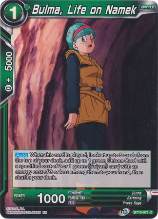 Bulma, Life on Namek [BT10-071] | Devastation Store