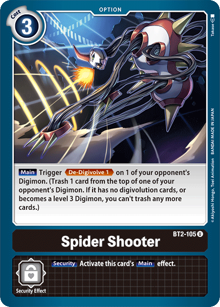 Spider Shooter [BT2-105] [Release Special Booster Ver.1.0] | Devastation Store