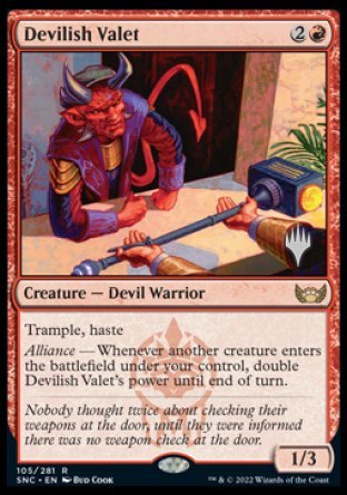 Devilish Valet (Promo Pack) [Streets of New Capenna Promos] | Devastation Store