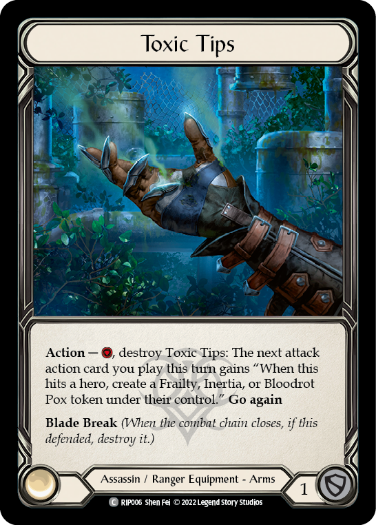 Toxic Tips [RIP006] (Outsiders Riptide Blitz Deck) | Devastation Store