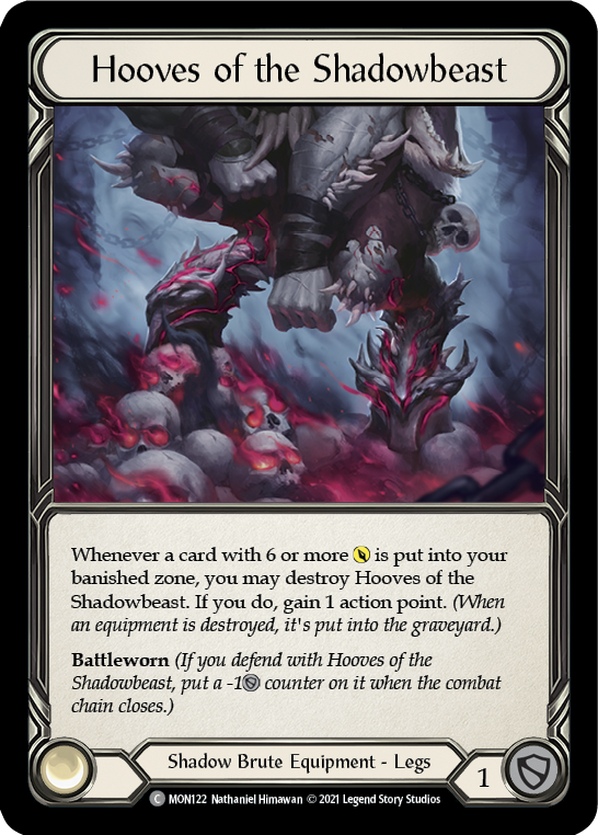 Hooves of the Shadowbeast (Cold Foil) [MON122-CF] 1st Edition Cold Foil - Devastation Store | Devastation Store