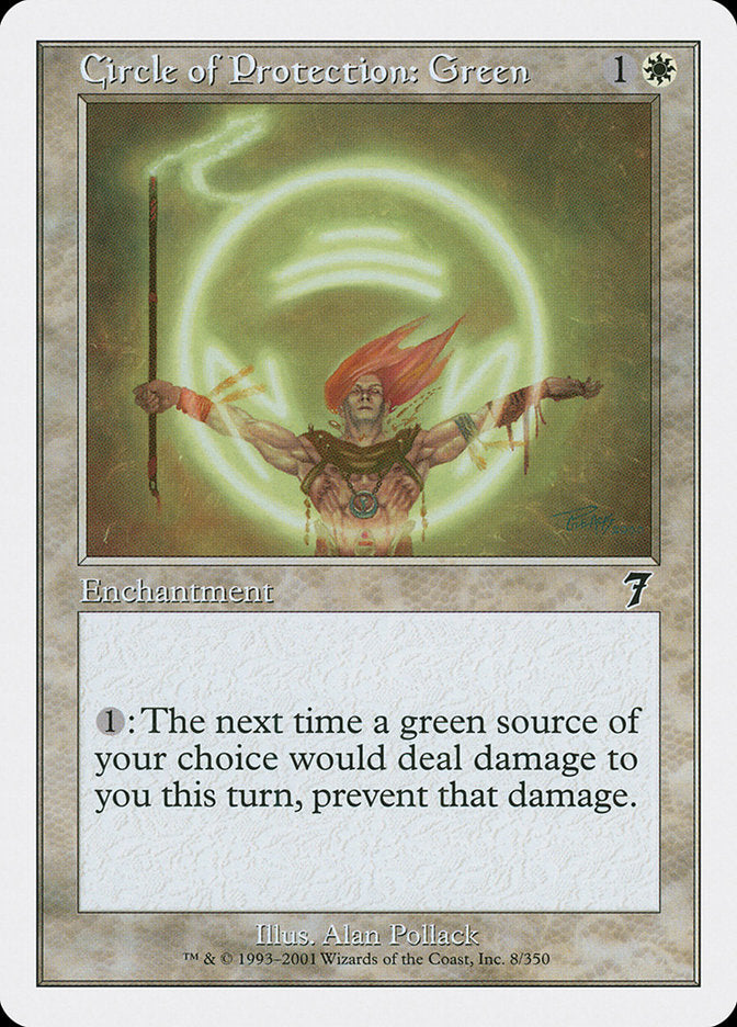 Circle of Protection: Green [Seventh Edition] | Devastation Store