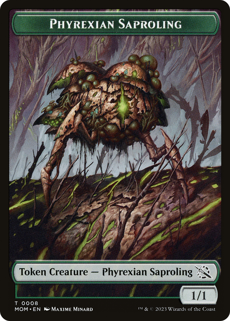 Treasure (20) // Phyrexian Saproling Double-Sided Token [March of the Machine Tokens] | Devastation Store