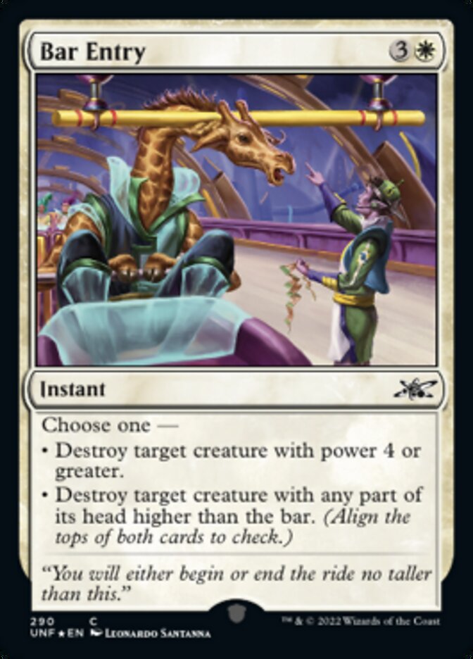 Bar Entry (Galaxy Foil) [Unfinity] | Devastation Store