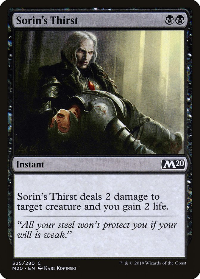 Sorin's Thirst [Core Set 2020] | Devastation Store