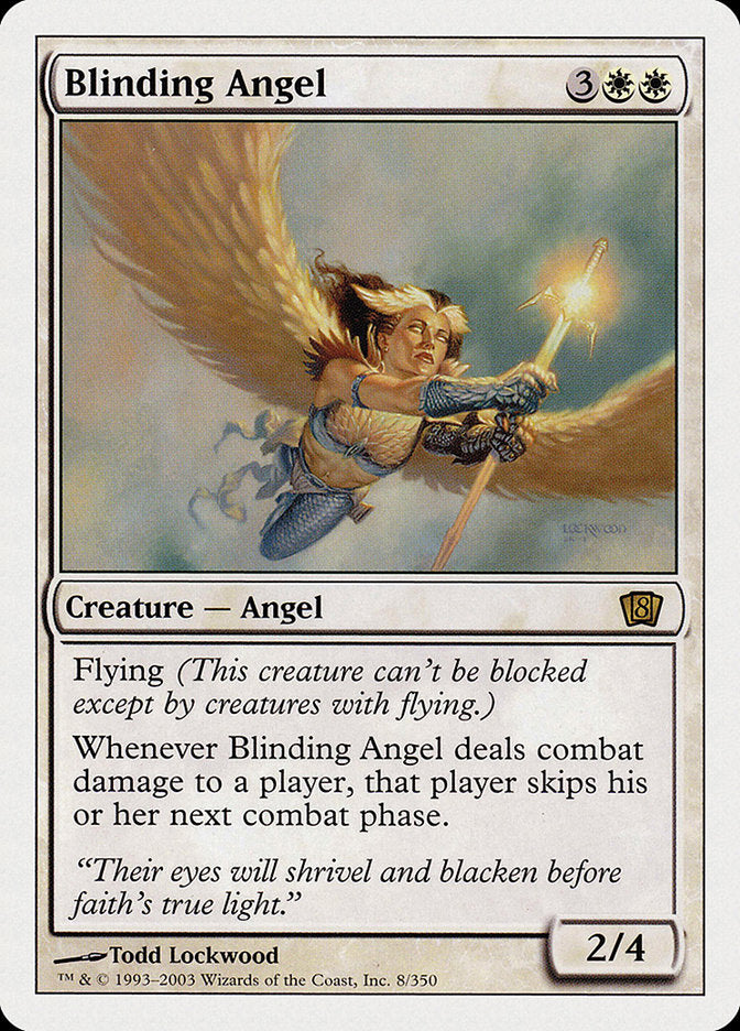 Blinding Angel (8th Edition) [Oversize Cards] | Devastation Store