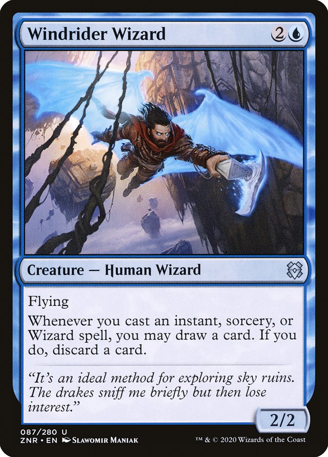 Windrider Wizard [Zendikar Rising] | Devastation Store