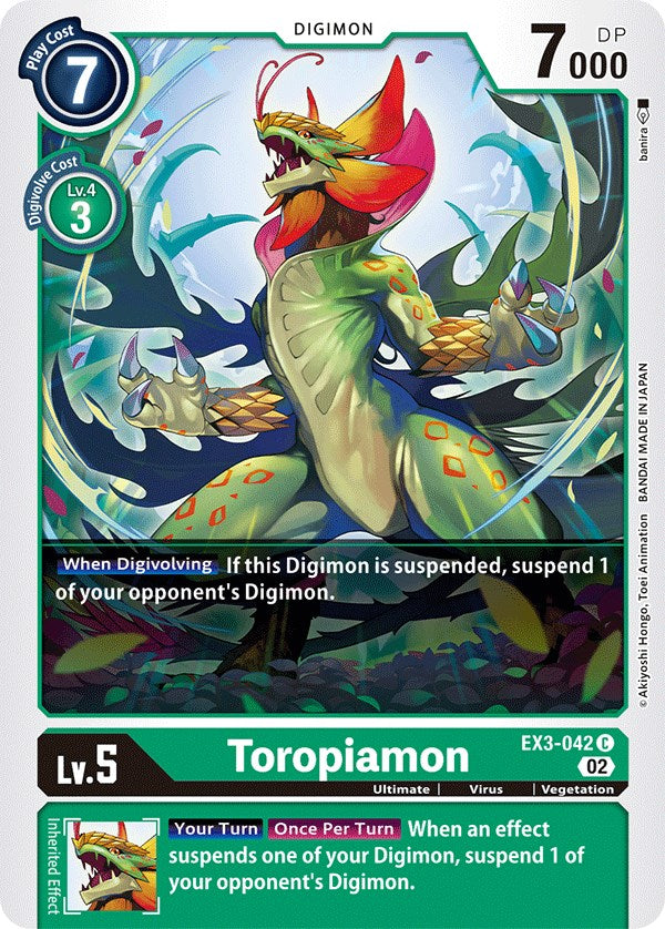 Toropiamon [EX3-042] [Draconic Roar] | Devastation Store