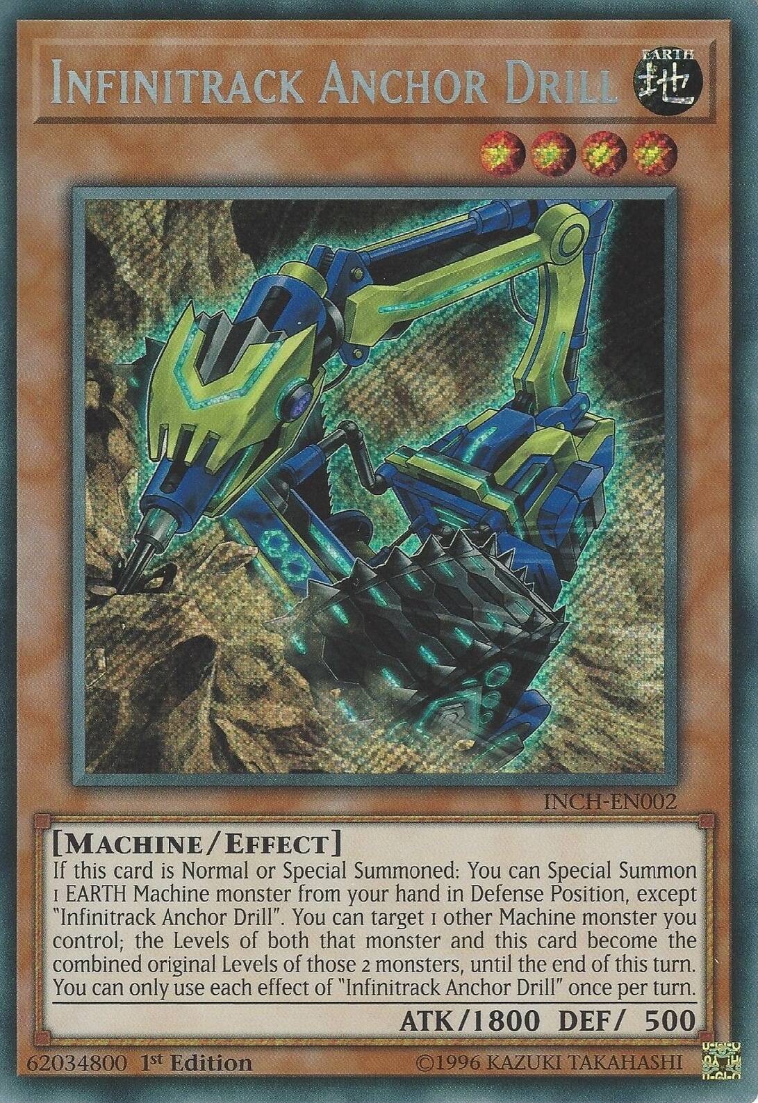 Infinitrack Anchor Drill [INCH-EN002] Secret Rare | Devastation Store