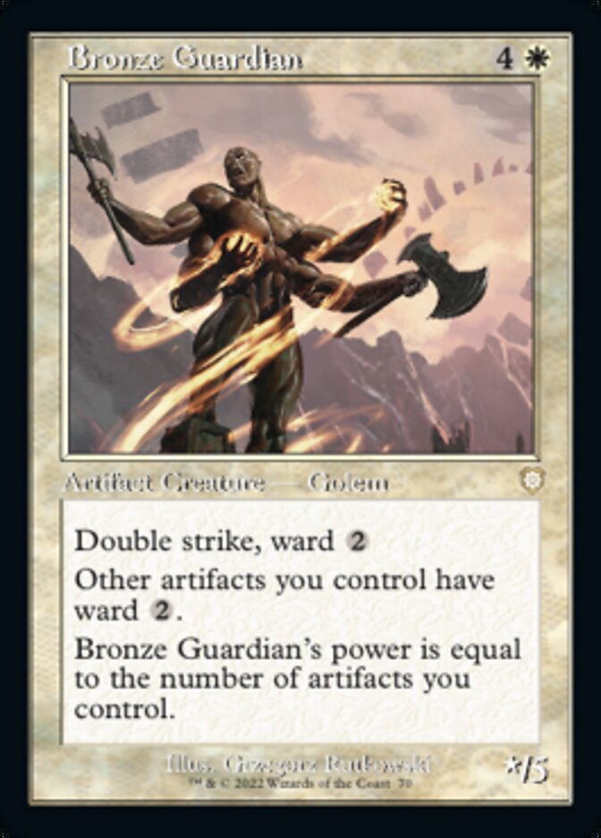 Bronze Guardian (Retro) [The Brothers' War Commander] | Devastation Store