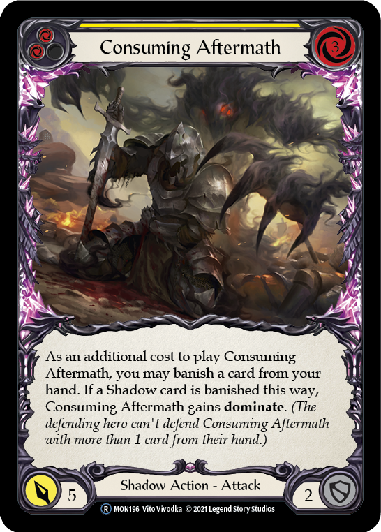 Consuming Aftermath (Yellow) [U-MON196] Unlimited Edition Normal | Devastation Store