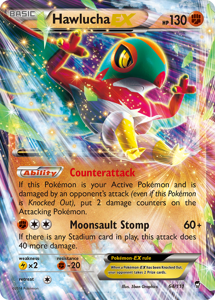 Hawlucha EX (64/111) [XY: Furious Fists] | Devastation Store