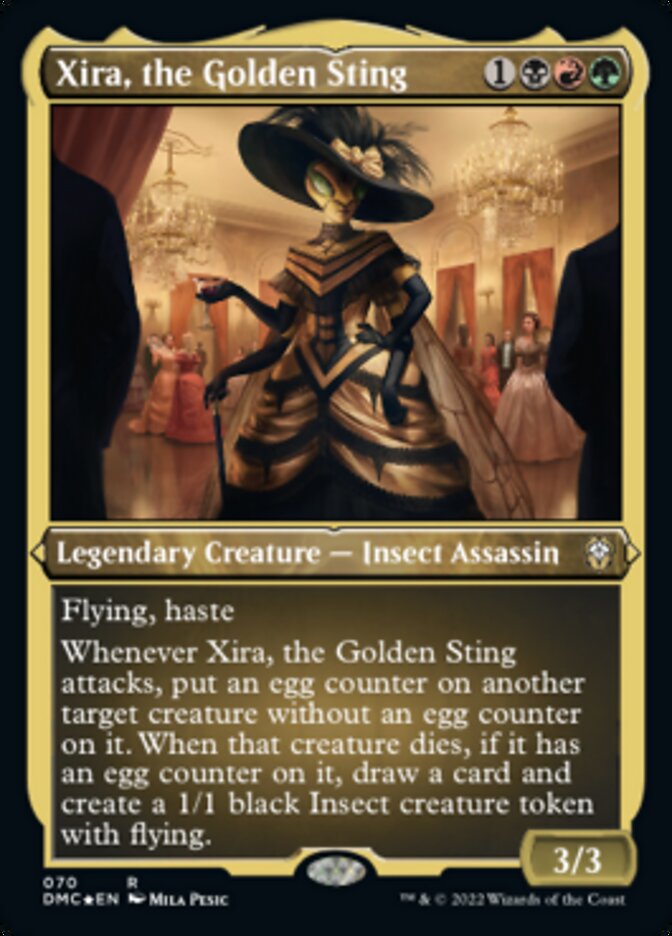 Xira, the Golden Sting (Foil Etched) [Dominaria United Commander] | Devastation Store
