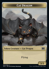 Cat Dragon // Eldrazi Scion Double-sided Token [Double Masters 2022 Tokens] | Devastation Store