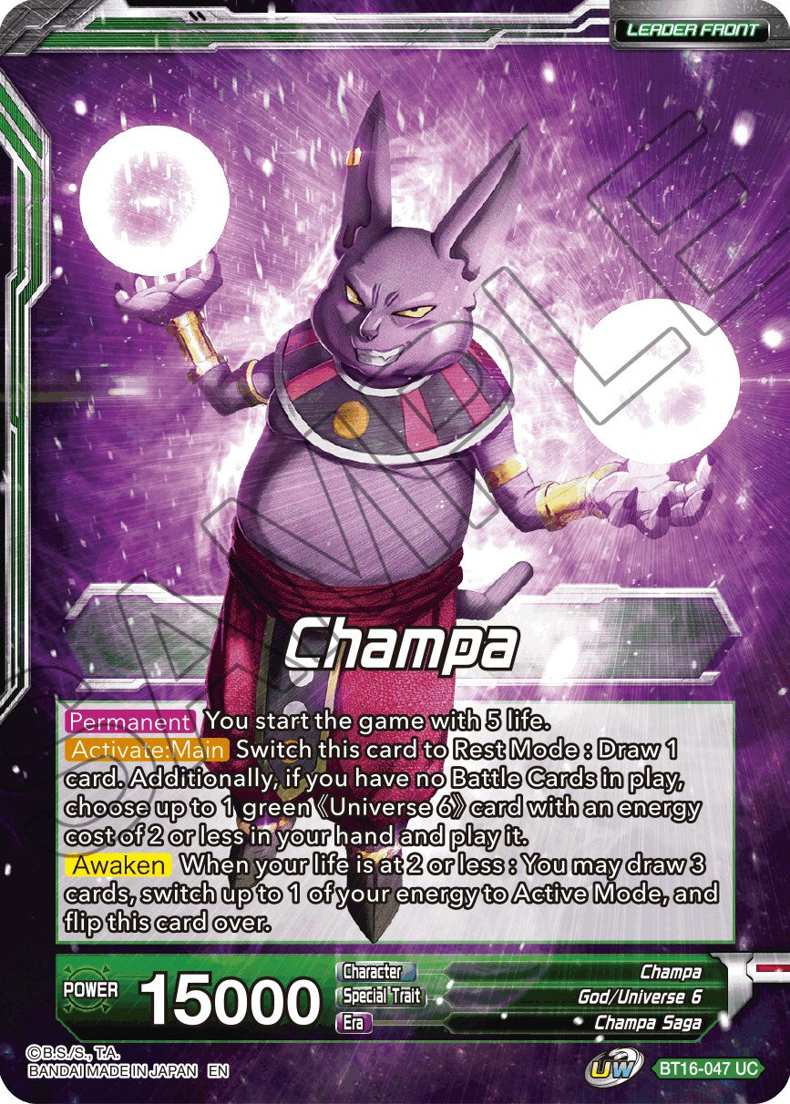 Champa // Champa, Victory at All Costs (BT16-047) [Realm of the Gods Prerelease Promos] | Devastation Store
