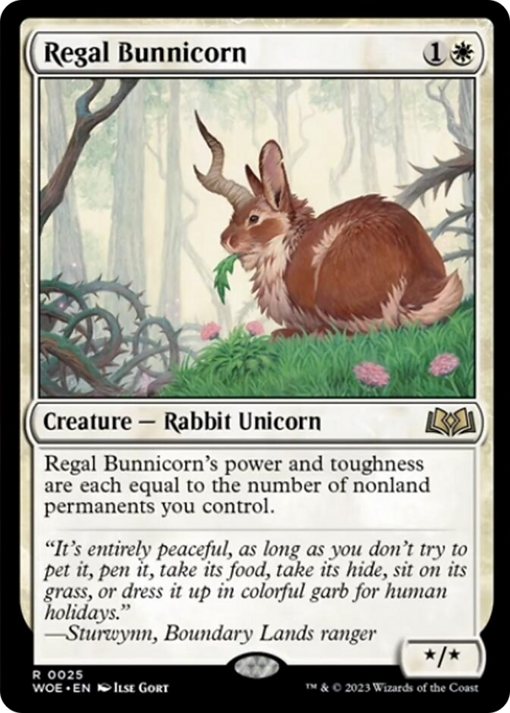 Regal Bunnicorn [Wilds of Eldraine] | Devastation Store