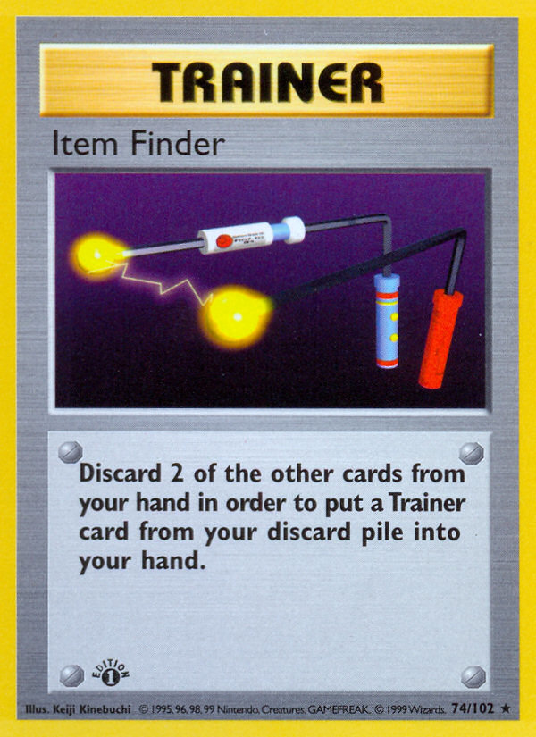 Item Finder (74/102) (Shadowless) [Base Set 1st Edition] | Devastation Store