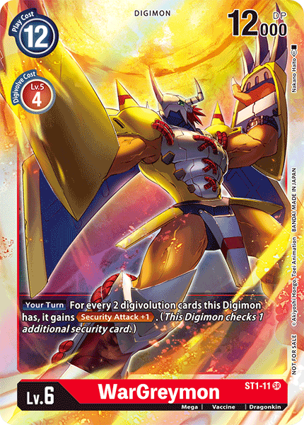 WarGreymon [ST1-11] (Event Pack) [Starter Deck: Gaia Red Promos] | Devastation Store