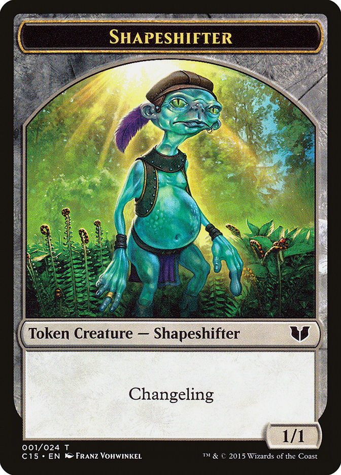 Elemental Shaman // Shapeshifter Double-Sided Token [Commander 2015 Tokens] | Devastation Store