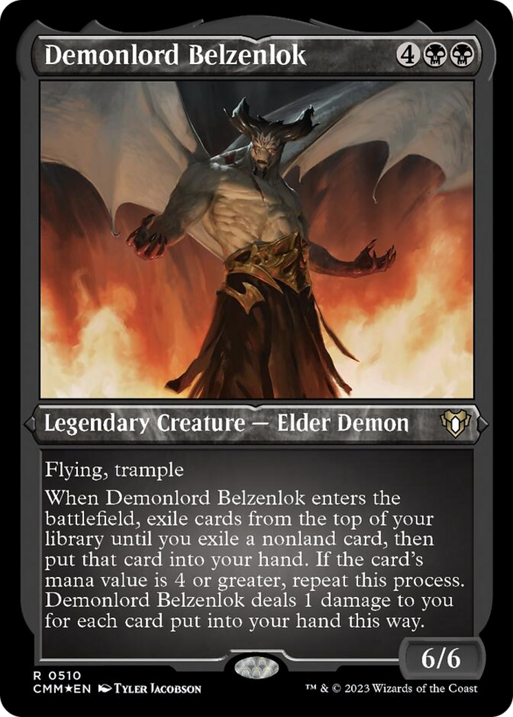 Demonlord Belzenlok (Foil Etched) [Commander Masters] | Devastation Store