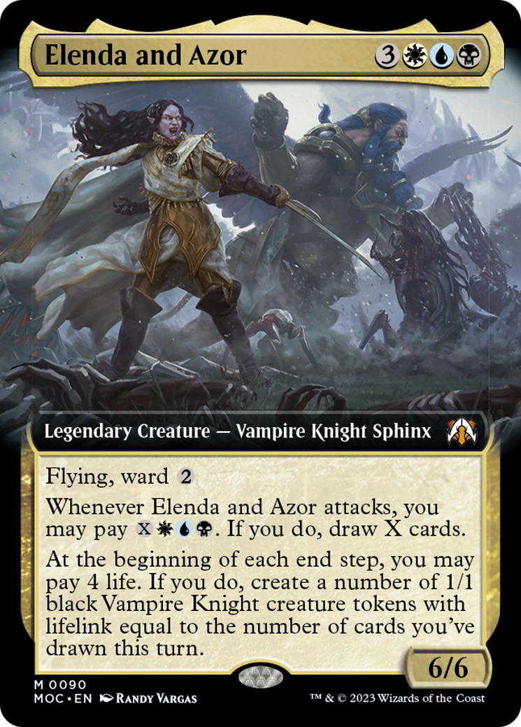 Elenda and Azor (Extended Art) [March of the Machine Commander] | Devastation Store