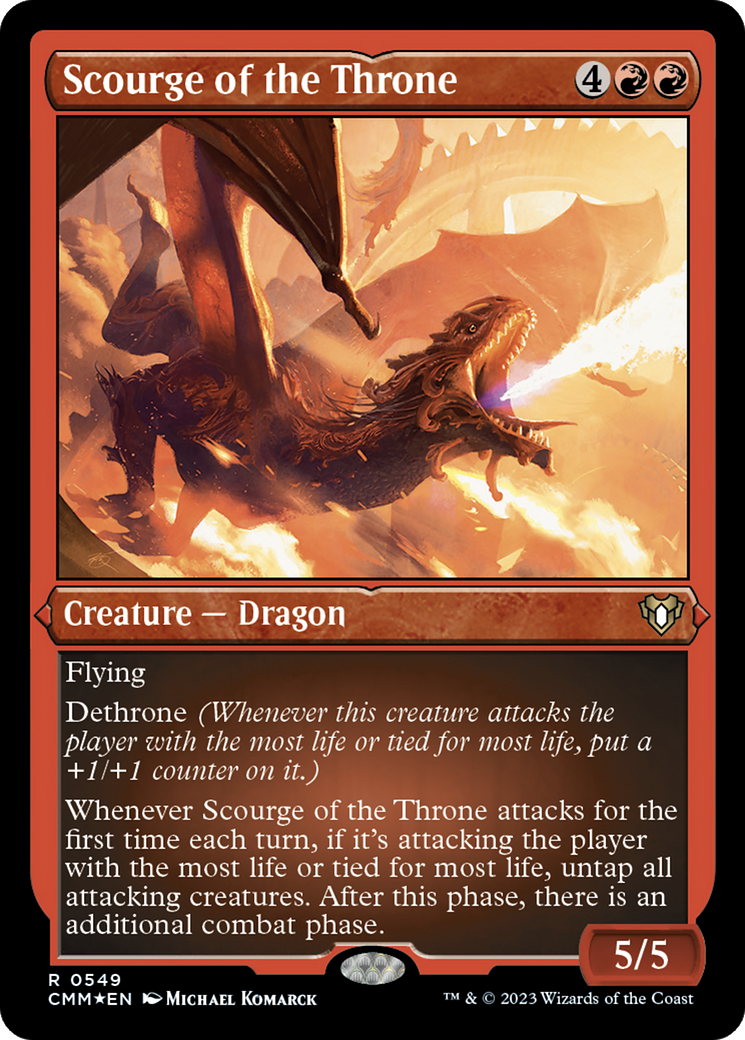 Scourge of the Throne (Foil Etched) [Commander Masters] | Devastation Store