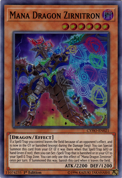 Mana Dragon Zirnitron [CYHO-EN021] Super Rare | Devastation Store