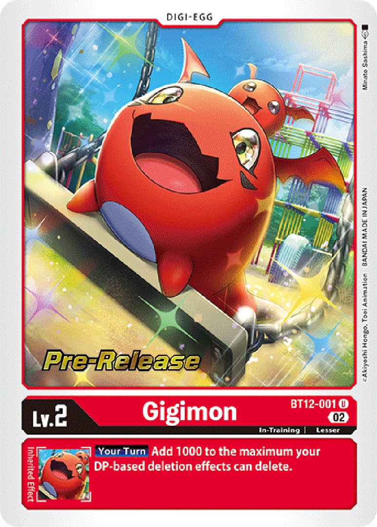 Gigimon [BT12-001] [Across Time Pre-Release Cards] | Devastation Store