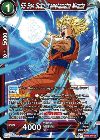 SS Son Goku, Kamehameha Miracle [BT15-007] | Devastation Store