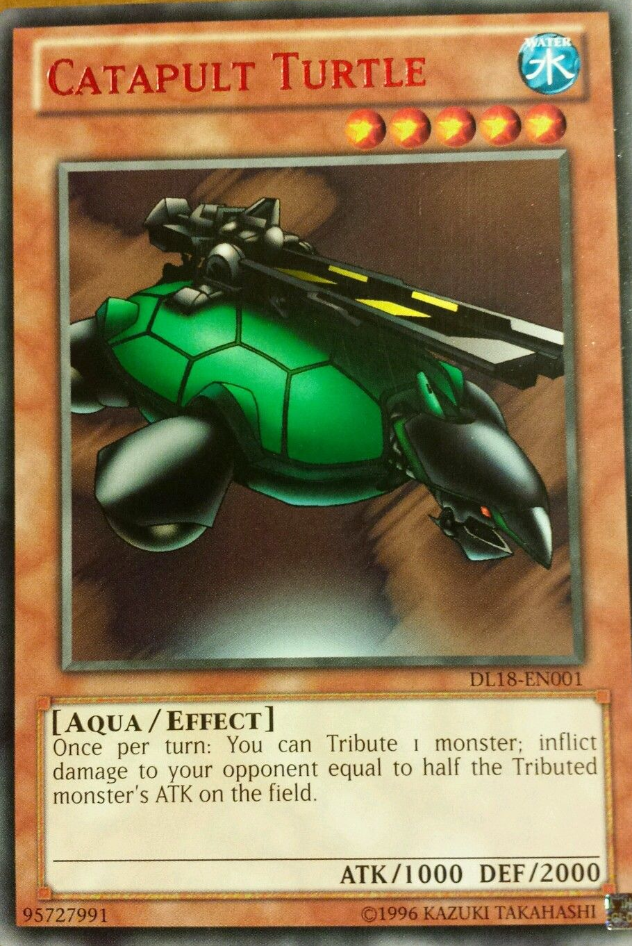 Catapult Turtle (Red) [DL18-EN001] Rare | Devastation Store