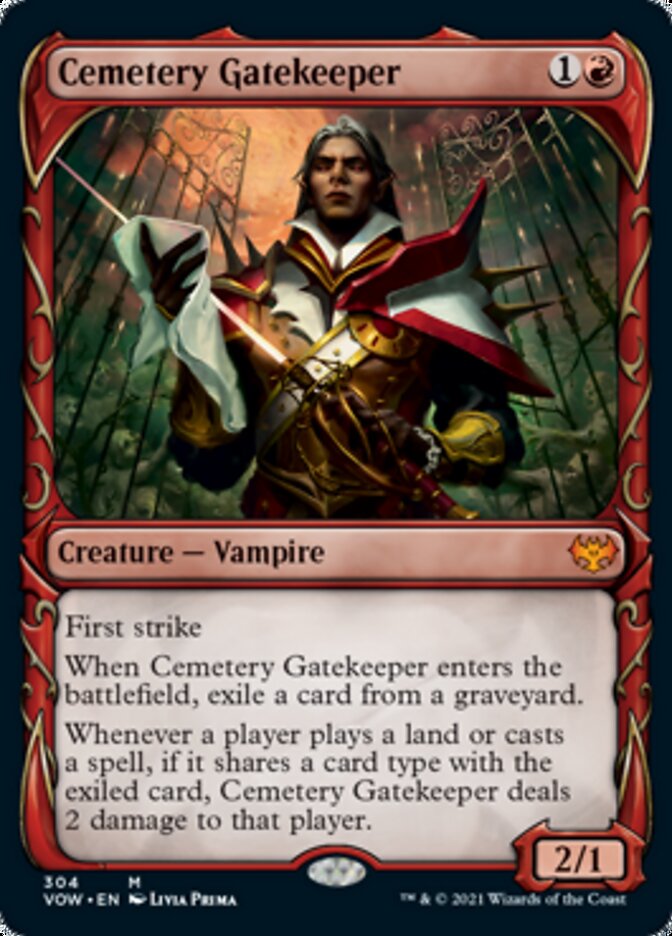 Cemetery Gatekeeper (Showcase Fang Frame) [Innistrad: Crimson Vow] | Devastation Store