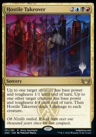 Hostile Takeover (Promo Pack) [Streets of New Capenna Promos] | Devastation Store