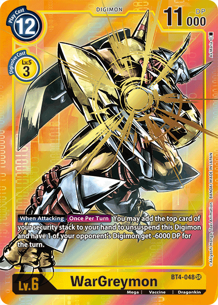WarGreymon [BT4-048] (Alternate Art) [Great Legend] | Devastation Store