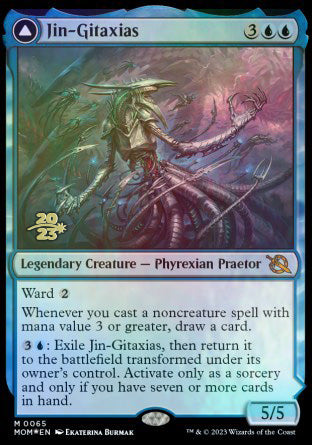 Jin-Gitaxias // The Great Synthesis [March of the Machine Prerelease Promos] | Devastation Store