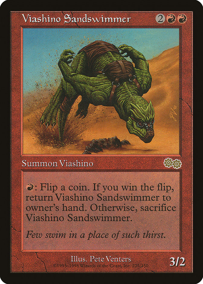 Viashino Sandswimmer [Urza's Saga] - Devastation Store | Devastation Store