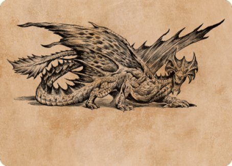 Ancient Brass Dragon Art Card (49) [Commander Legends: Battle for Baldur's Gate Art Series] | Devastation Store