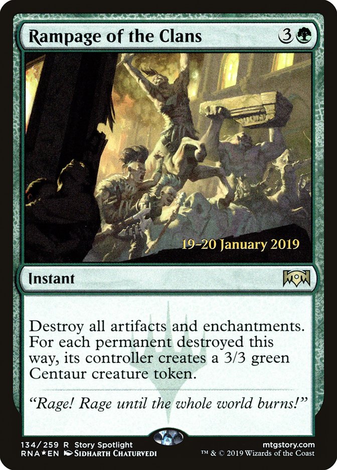 Rampage of the Clans [Ravnica Allegiance Prerelease Promos] | Devastation Store