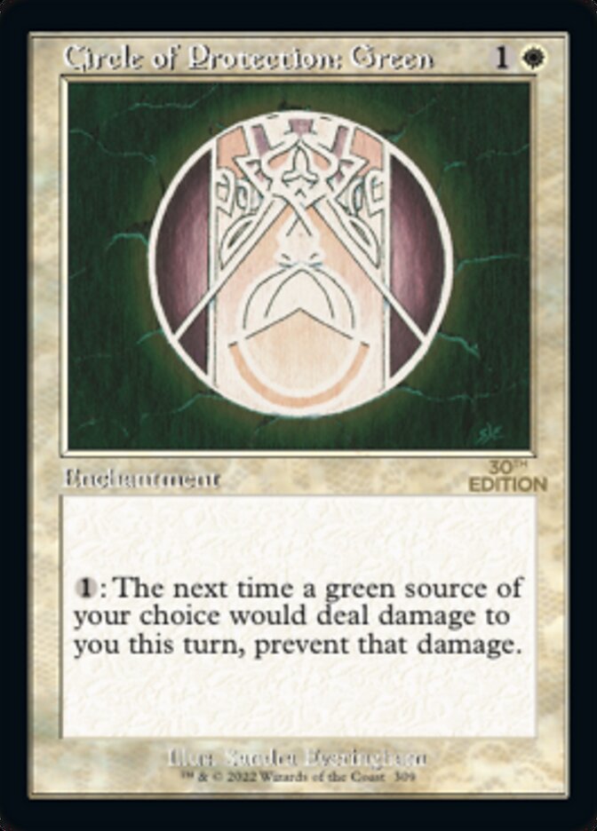 Circle of Protection: Green (Retro) [30th Anniversary Edition] | Devastation Store