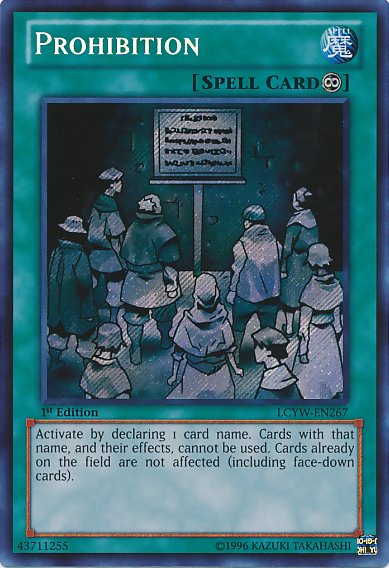 Prohibition [LCYW-EN267] Secret Rare | Devastation Store