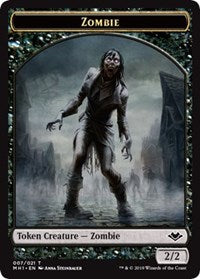 Zombie (007) // Emblem - Wrenn and Six (021) Double-sided Token [Modern Horizons Tokens] | Devastation Store